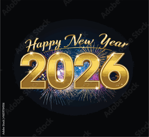 Celebrate the joy of a brand new beginning with this stunning Happy New Year 2026 image. Perfect for sending warm wishes, greetings, and blessings to friends and family. 🎉