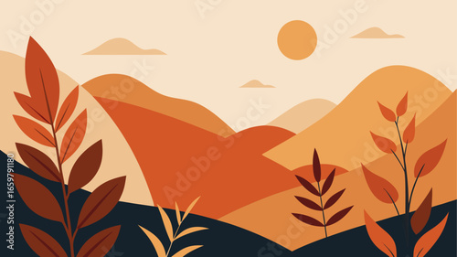 autumn leaves vector illustration