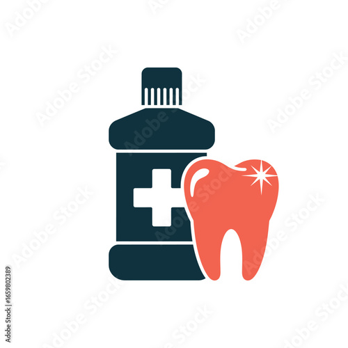 Oral Hygiene Maintaining a Sparkling Smile with Mouthwash and Healthy Teeth