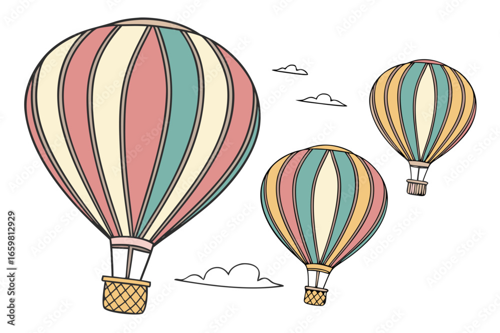 Obraz premium hot air balloons