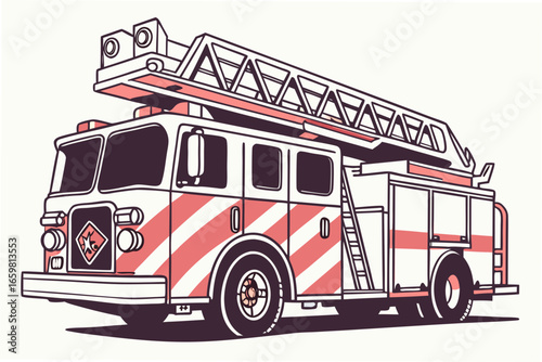 red fire truck