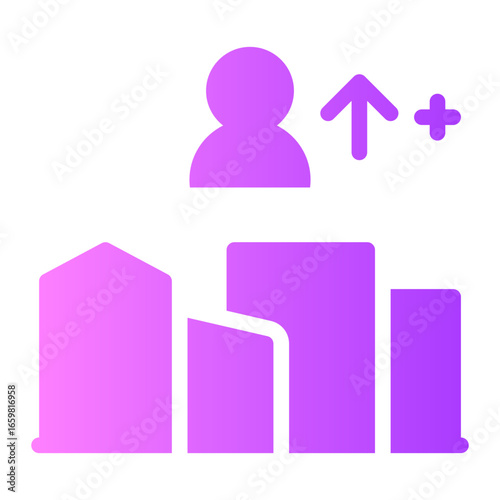 crowd gradient icon