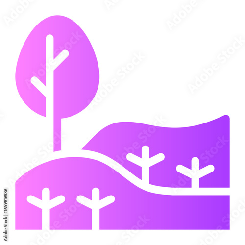 deforestation gradient icon