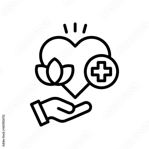 Therapy line icon
