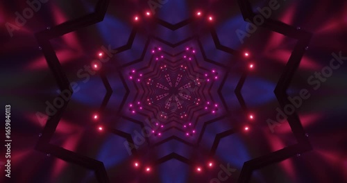 Seamless looping vj loop screensaver with colorful light patterns and hypnotic geometric designs for immersive visual experiences