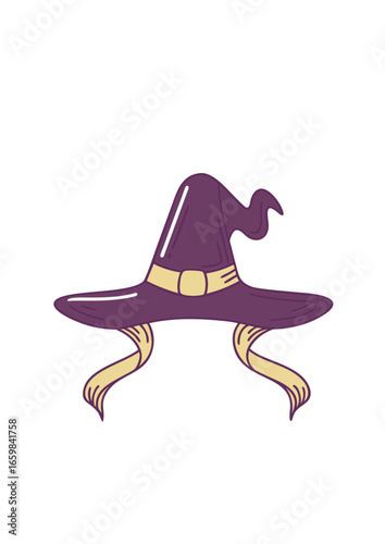 Decorative tombstone design with crescent moon and bones for Halloween  