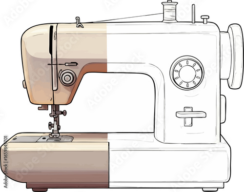 The Craft of Sewing A Sewing Machine Sketch