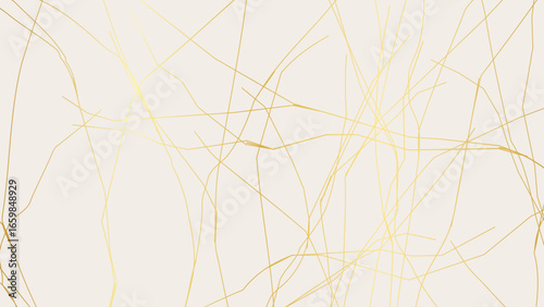 Gold Kintsugi crack pattern on whitish background