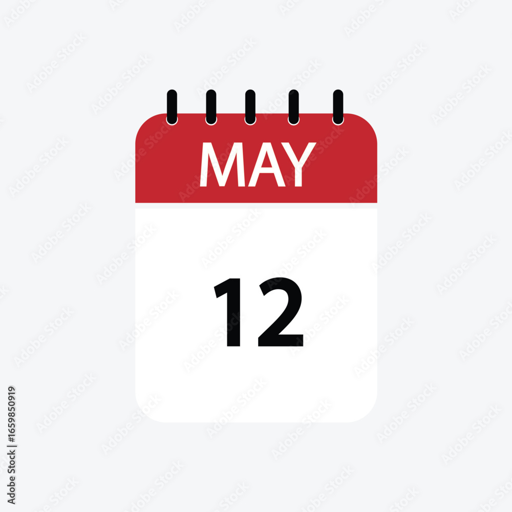 12 may calendar may calendar vector illustration 12 may calendar may calendar vector illustration
