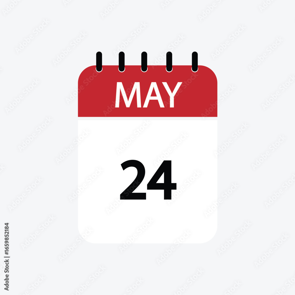 24 may calendar may calendar vector illustration 24 may calendar may calendar vector illustration