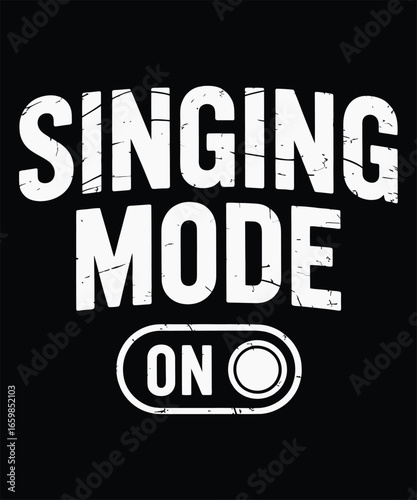 Singing mode activated music vocal