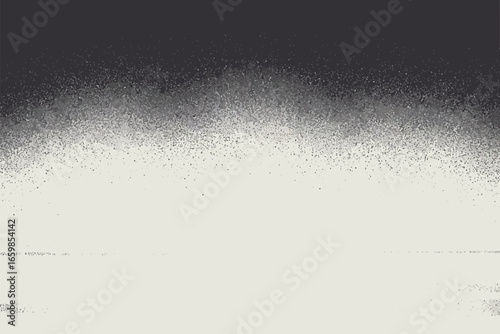 A grayscale gradient fading from dark gray to light gray with a speckled texture throughout the image