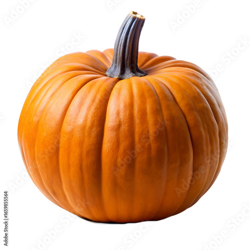 Whole pumpkin isolated on transparent background