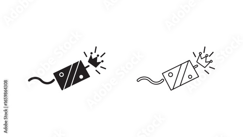 Domino icon set with transparent background