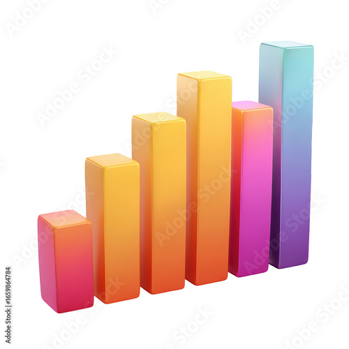 Colorful, ascending bar graph Free Download Colorful, ascending bar graph - GFXLoad