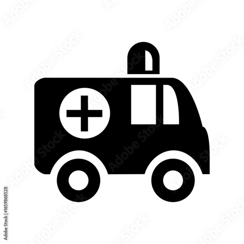 Ambulance Icon Black