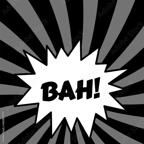 Vector Text Illustration For Bah.