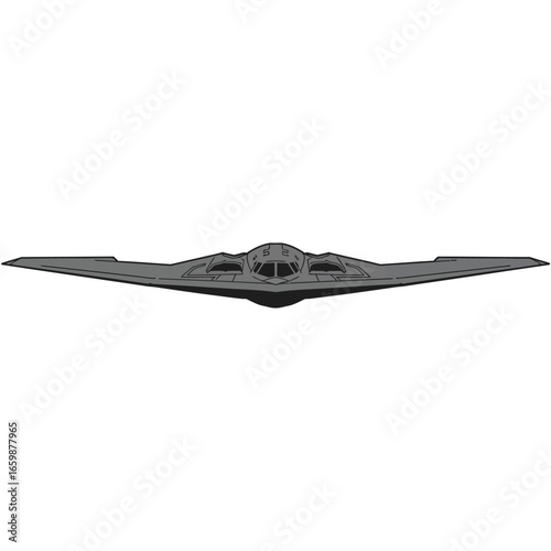 stealth bomber flying in formation a cutting-edge aircraft gliding through the open sky symbolizing air power and technological advancement for defense industry visuals.