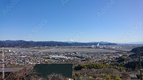Panoramic View of Mount Fuji from Makinohara Park, Shizuoka