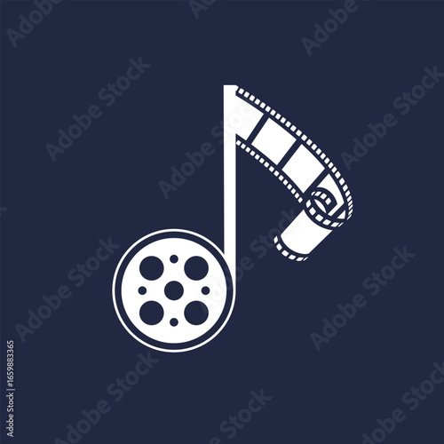 music video abstract logo modern style