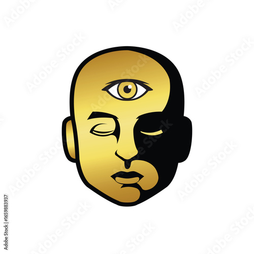 third eye abstract logo modern style