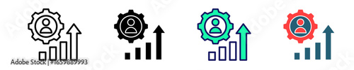 Personal Development  Icon Set Multiple Style Collection