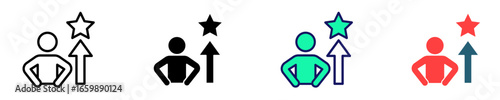 Confidence Boost  Icon Set Multiple Style Collection