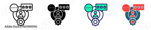 Performance Feedback  Icon Set Multiple Style Collection