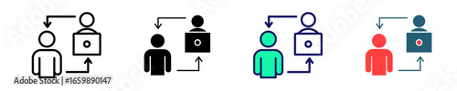 Shadowing Program  Icon Set Multiple Style Collection