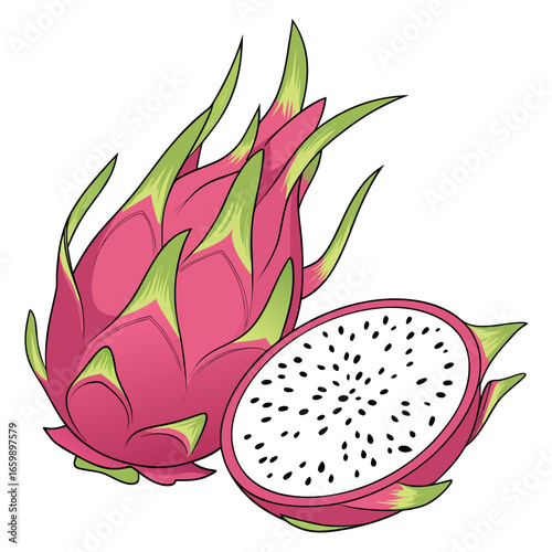 Dragon fruit, a tropical and exotic food