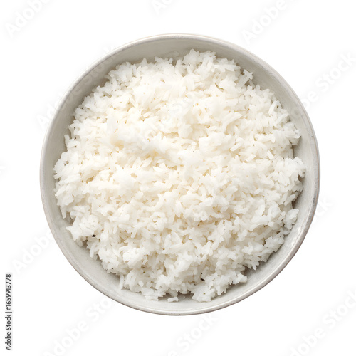 White rice in bowl