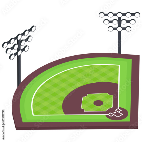 Isometric Baseball Diamond