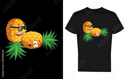 Funny Upside Down Pineapple Cat Swinger Graphic Gift Design for Apparel