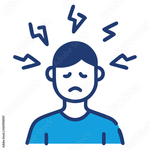 Anxiety Flat Icons
