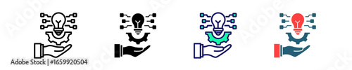 Technology Adoption  Icon Set Multiple Style Collection