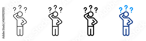 Questions Icon Different Style Outline Collection Set