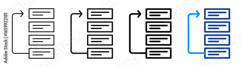 Prioritize Icon Different Style Outline Collection Set