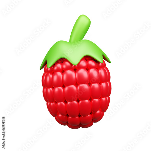 red apple on white