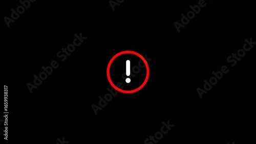 Critical Alert Signal – Animated Warning Icon