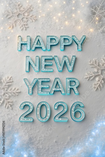 Happy New Year 2026 Golden Calligraphy on Red Festive Background, Happy new year 2026, welcome to 2026. happy new years. 