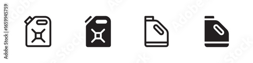 Canister icon. Motor oil icon. Fuel canister. Vector Illustration.