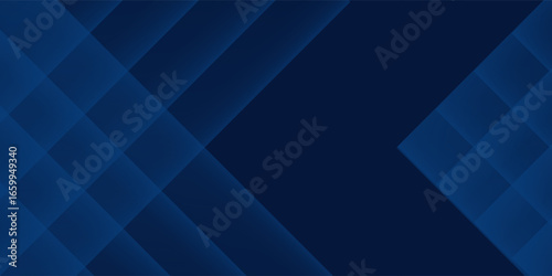 Black dark navy blue silver abstract pattern background. Geometric shape. Line triangle angle fold polygon diamond 3D simple abstract modern