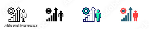 Personal Growth  Icon Set Multiple Style Collection
