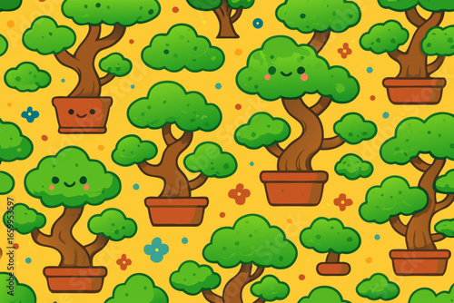 Cheerful Cosmic Pattern Featuring Adorable Cartoon Venus Planets, Stars, and Hearts