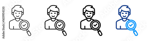 Prospects Icon Different Style Outline Collection Set