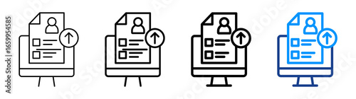 Send Application Icon Different Style Outline Collection Set