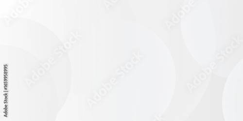 Minimalist White Abstract Background with Soft Gradient Circles