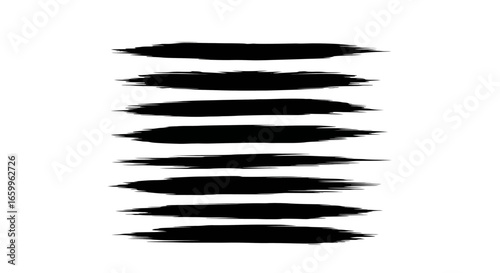 Bold black brush strokes add dynamic artistic flair to modern design projects, perfect for impactful visuals