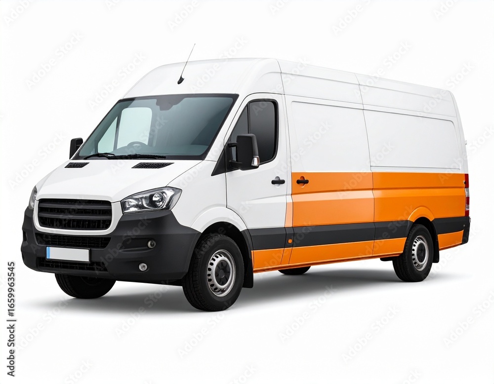 Naklejka premium van isolated on white