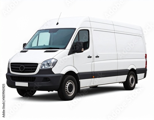 van isolated on white